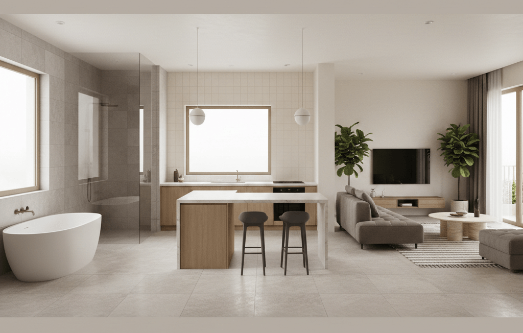 How to choose the right tiles for different rooms in a modern home